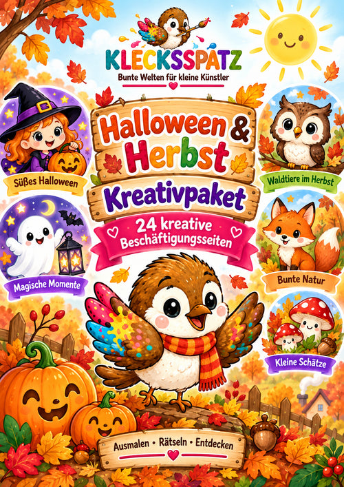 Klecksspatz Halloween & Herbst Kreativpaket Cover
